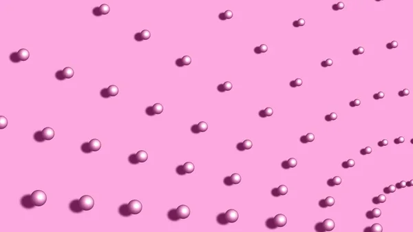 Ball Abstrakten Hintergrund Rosa Linien Kreise — Stockvektor