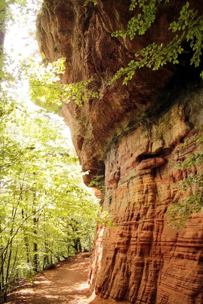 Coloridas Rocas Arenisca Bosque — Foto de Stock