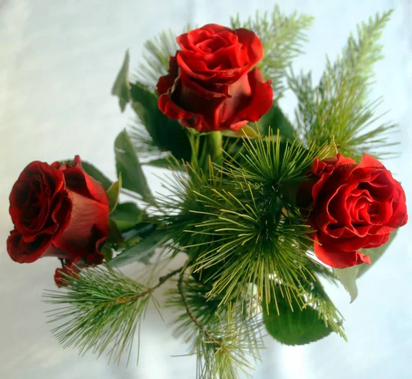 Noel buket kırmızı gül ile