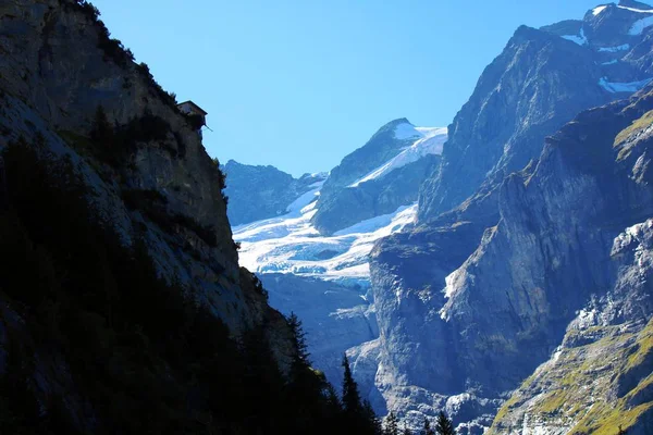 Paisagem Montanhosa Suíça — Fotografia de Stock