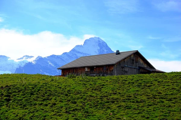 Berghütte Den Schweizer Bergen — Stockfoto
