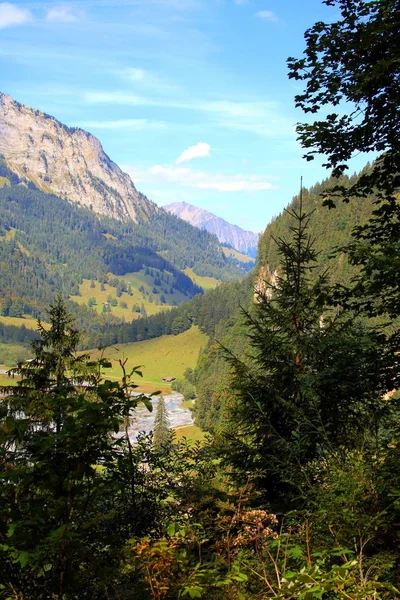 Horská Krajina Švýcarsku — Stock fotografie