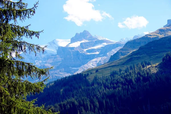 Lanskap Gunung Swiss — Stok Foto