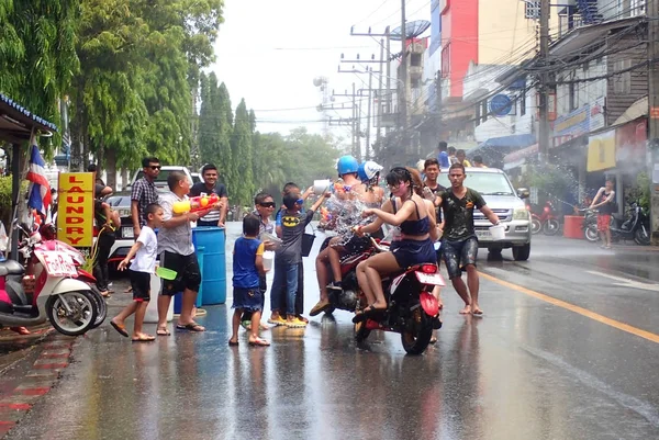 Thaiföld Krabi Április 2017 Songkran Újévi Ünnep — Stock Fotó