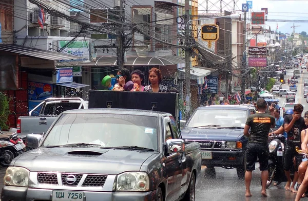 Tayland, Thailand, Krabi. Nisan 2017. Yeni yıl tatili Songkran.