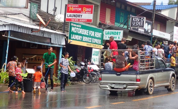 Tajlandia Krabi Kwietnia 2017 Nowy Rok Wakacje Songkran — Zdjęcie stockowe