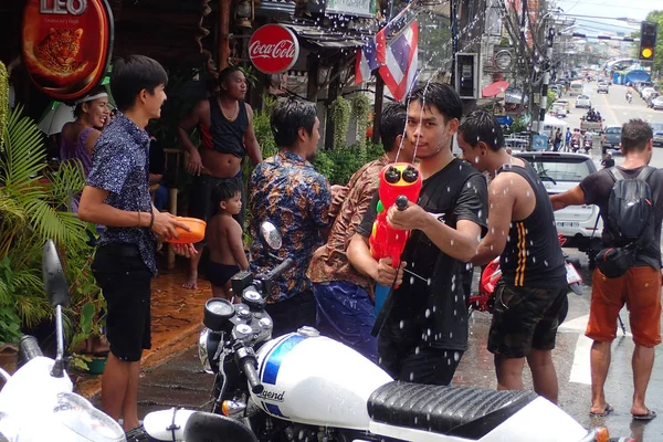 Tajlandia Krabi Kwietnia 2017 Nowy Rok Wakacje Songkran — Zdjęcie stockowe