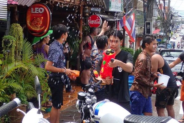 Tajlandia Krabi Kwietnia 2017 Nowy Rok Wakacje Songkran — Zdjęcie stockowe