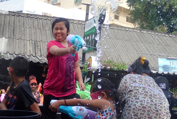Tayland, Thailand, Krabi. Nisan 2017. Yeni yıl tatili Songkran.