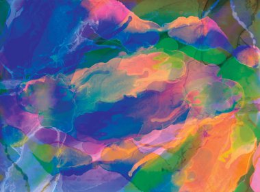 Renk arka plan. Modern sanat doku. Çağdaş sanat. Mürekkep, boya, sulu boya