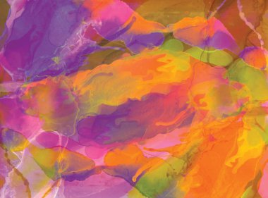 Renk arka plan. Modern sanat doku. Çağdaş sanat. Mürekkep, boya, sulu boya