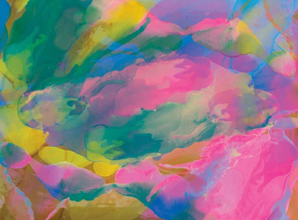 Renk Arka Plan Modern Sanat Doku Çağdaş Sanat Mürekkep Boya — Stok fotoğraf