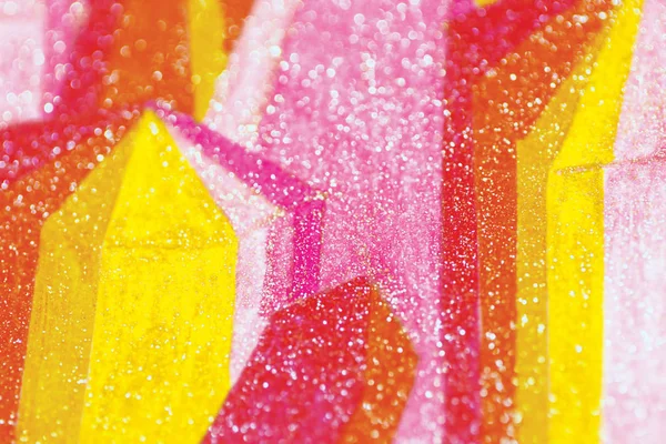 Gekleurde Kristallen Glanzende Abstracte Achtergrond — Stockfoto