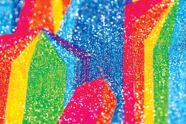 彩色晶体闪亮的抽象背景 — 图库照片