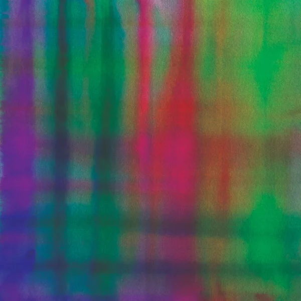 彩色条纹抽象水彩画背景 现代艺术 — 图库照片