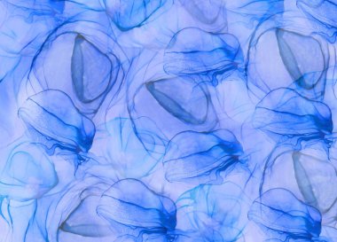 Soyut denizanası arka plan. Modern sanat doku. Mürekkep, boya, sulu boya