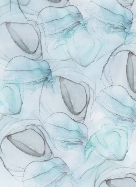Medúza Háttér Absztrakt Modern Művészet Textúra Festék Tinta Akvarell — Stock Fotó