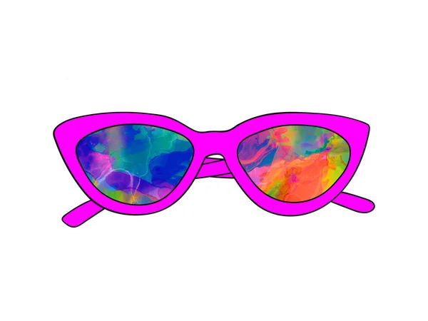 Elegantes Gafas Sol Colores Moda Creativa — Foto de Stock