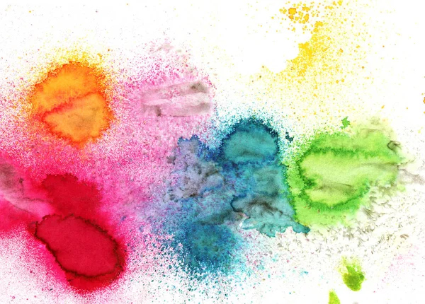 Colorido Abstrato Textura Fundo Aquarela Manchas — Fotografia de Stock