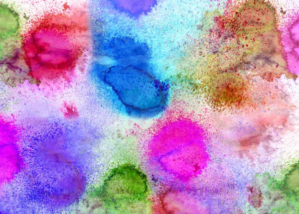 Coloré Abstrait Texture Arrière Plan Aquarelle Taches — Photo