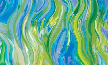 Soyut renkli dalga arkaplanı. Karışık sanat tekniği. Dijital boya. moda dokusu.