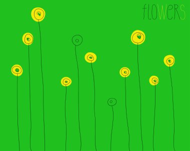 çiçek vektör arka planı. en küçük biçim