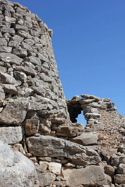 Nuraghe Tipico Edificio Rupestre Dell Isola Sardegna — Foto Stock