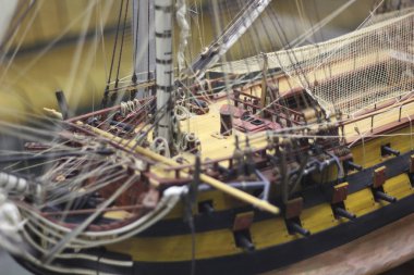 bir Galleon modeli minyatür üreme 2 yakın