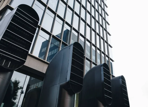 Milán Italia Julio 2018 Moderno Diseño Vidrio Para Edificios Oficina —  Fotos de Stock