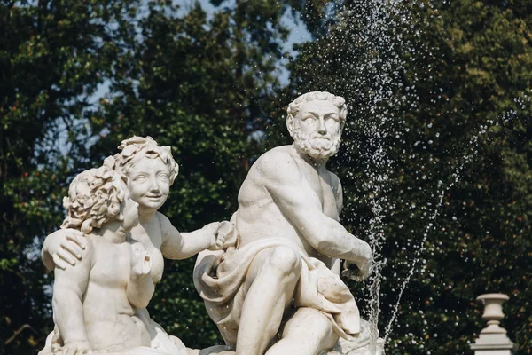 Old Fountain Nymphaeum Water Games Greenhouses Gardens — Stock Photo, Image