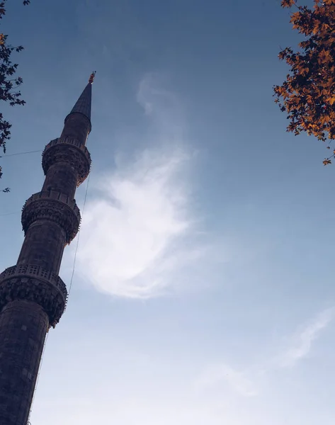 Istanbul Peru Novembro 2018 Mesquita Azul Espaço Cópia Espaço Negativo — Fotografia de Stock