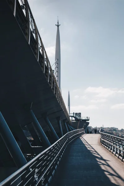 Vista Sul Ponte Città Istascar Tacchino Una Giornata Sole — Foto Stock