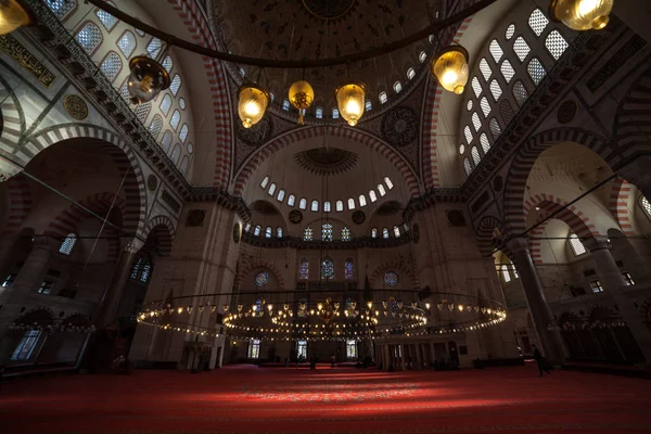 Istanbul Dinde Novembre 2018 Mosquée Suleyman Suleymaniye Magnifique — Photo