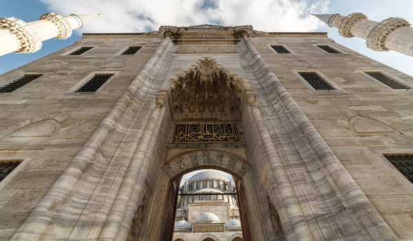 Istanbul Peru Novembro 2018 Exterior Vista Ângulo Largo Suleymaniye Mosque — Fotografia de Stock