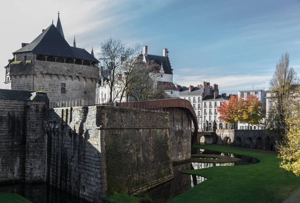 Hrad Vévodů Bretaně Slunného Dne Nantes Francie — Stock fotografie