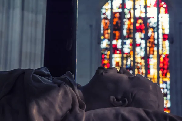 Estatua Catedral San Pedro Nantes Nantes Francia Noviembre 2018 — Foto de Stock