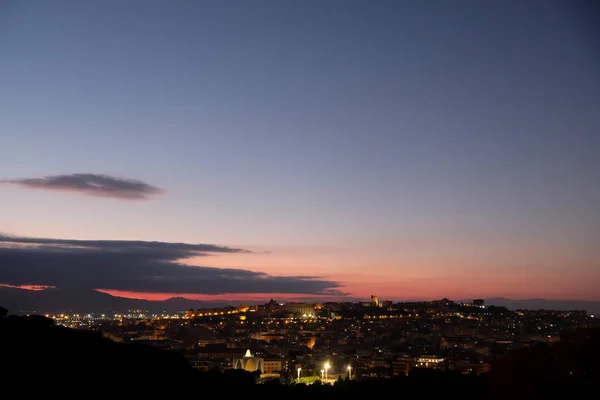 Skyline Cagliari Sunset Sardinia — Stock Photo, Image