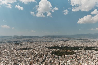 Yunanistan'ın başkenti güneşli bir günde Atina panorama.