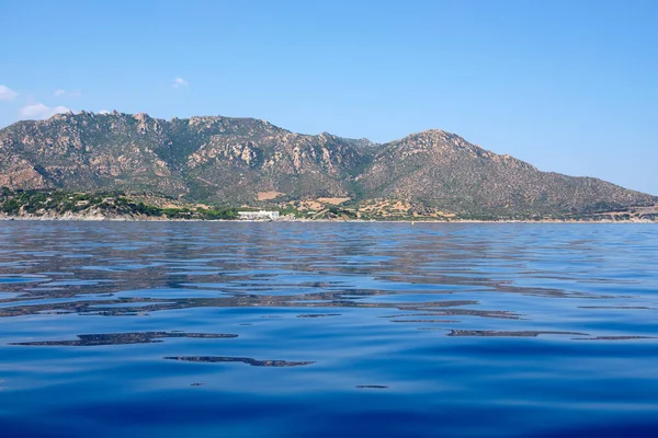 Litoral Sul Sardenha Whit Mar Calmo Dia Ensolarado — Fotografia de Stock