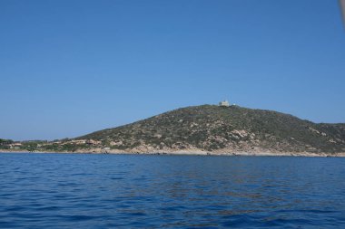 Lahana adalarındaki astronomik gözlemevi (isola dei cavoli) Cagliari Sardinia