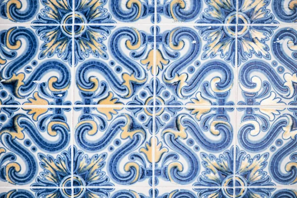 Azulejos Tradicionais Portugueses Lisboa Portugal — Fotografia de Stock