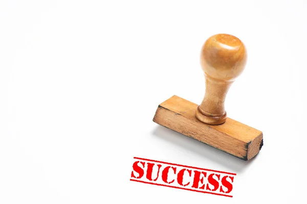 Rubber stamp with success sign on white background. — Stock Photo, Image