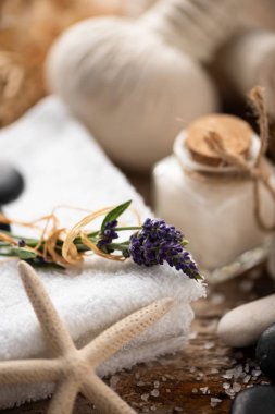 Spa natürmort lavanta tuz ile