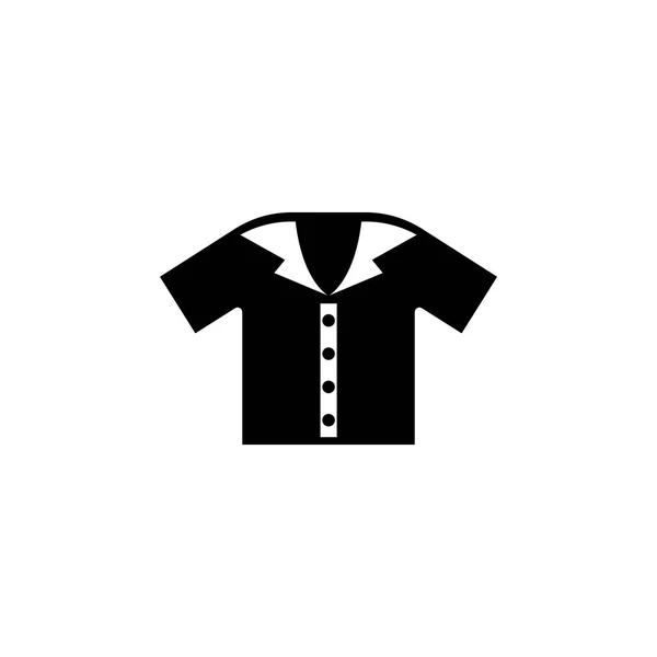 Значок вектора плоской рубашки поло — стоковый вектор