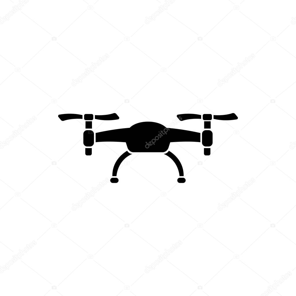 Air Drone Flat Vector Icon