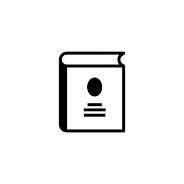 Fotoğraf albümü düz vektör simgesi