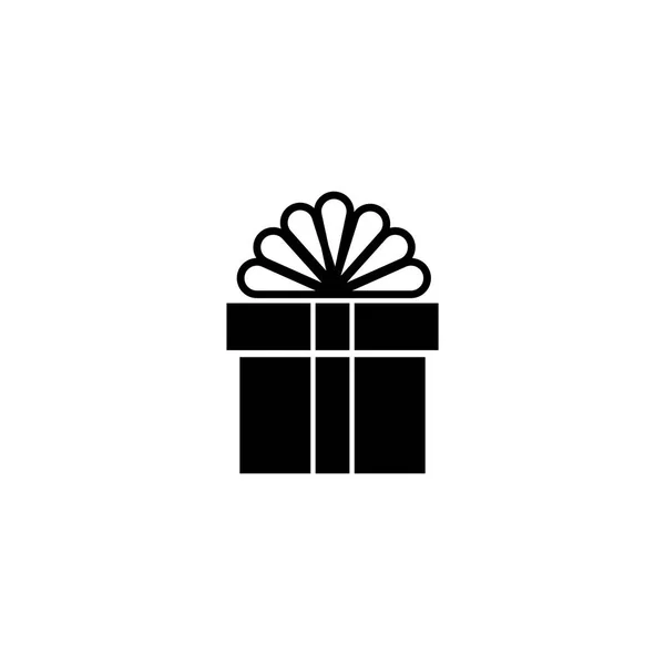 Geschenkbox flache Vector Symbol — Stockvektor