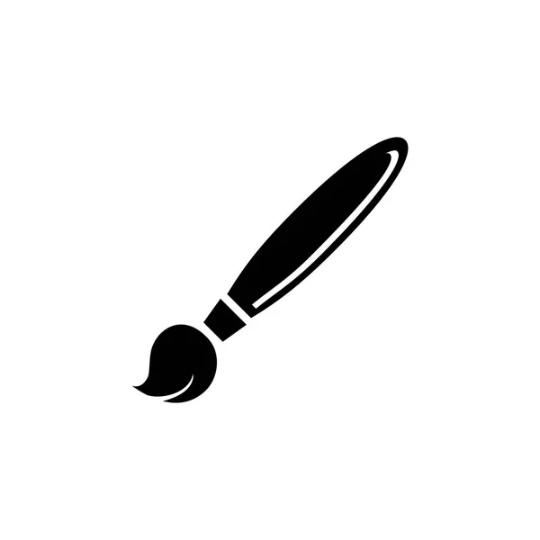 Paint Brush Flat Vector Icon — Stock Vector