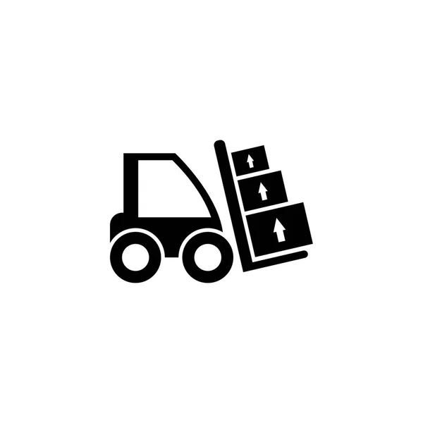 Truck Loader platt vektor Icon — Stock vektor