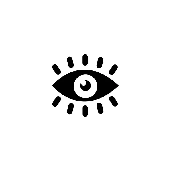 Eye Vision Flat Vector Icon — Stock Vector